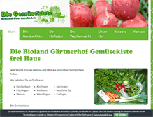 Tablet Screenshot of bioland-gaertnerhof.de